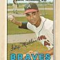 1967 Topps baseball card #89 Felix Millan EX Atlanta Braves