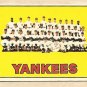 1967 Topps baseball card #131 New York Yankees team VG