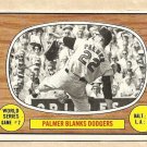 1967 Topps baseball card #152 World series Game #2 Jim Palmer VG