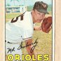 1967 Topps baseball card #125 Moe Drabowsky VG Baltimore Orioles