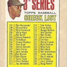 1967 Topps baseball card #191 3rd Series Checklist EX (marked, but in very nice shape)