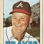 1967 Topps baseball card #199 Billy Hitchcock EX Atlanta Braves