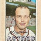 1967 Topps baseball card #166 Ed Mathews EX Houston Astros