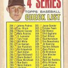 1967 Topps baseball card #278 4th Series Checklist VG (marked, but in nice shape)
