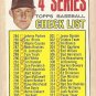 1967 Topps baseball card #278 4th Series Checklist VG (marked, but in nice shape)
