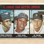 1967 Topps baseball card #239 Batting Leaders - Frank Robinson, Tony Oliva, Al Kaline VG