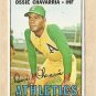 1967 Topps baseball card #344 Ossie Chavarria EX Kansas City Athletics
