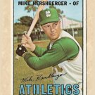 1967 Topps baseball card #323 Mike Hershberger EX Kansas City Athletics