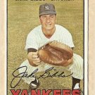 1967 Topps baseball card #375 Jake Gibbs EX New York Yankees