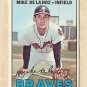 1967 Topps baseball card #372 Mike De La Hoz VG/EX Atlanta Braves