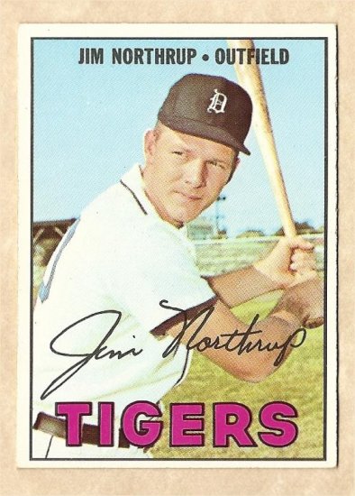 DENNY McLAIN 1967 TOPPS SIGNED AUTOGRAPHED CARD #420 TIGERS