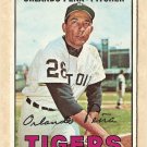 1967 Topps baseball card #449 Orlando Pena VG Detroit Tigers