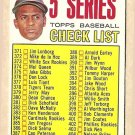 1967 Topps baseball card #361 (D) 5th Series Checklist (Roberto Clemente) Unmarked - EX