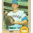 1968 Topps baseball card #516 Pete Mikkelson - good Chicago Cubs