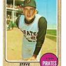 1968 Topps baseball card #499 Steve Blass NM Pittsburgh Pirates