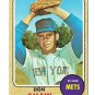 1968 Topps baseball card #521 Don Shaw EX New York Mets