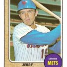 1968 Topps baseball card #582 Jerry Grote EX/Nm (miscut) New York Mets