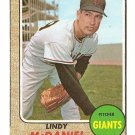 1968 Topps baseball card #545 Lindy McDaniel Ex (miscut) San Francisco Giants