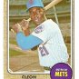 1968 Topps baseball card #254 Cleon Jones EX New York Mets