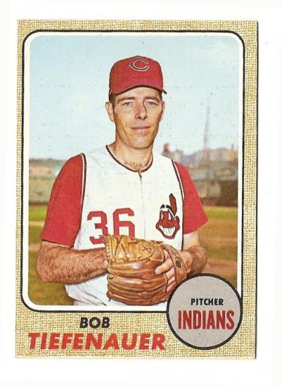 1968 Topps baseball card #269 Bob Tiefenauer EX Cleveland Indians