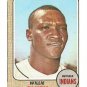1968 Topps baseball card #568 Willie Smith EX (miscut) Cleveland Indians
