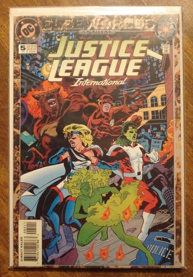 JLI (JLE) - Justice League International Annual #5 comic book - DC Comics