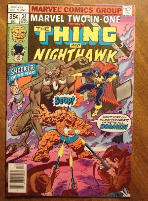Marvel Two-In-One #34 The Thing & Nighthawk comic book - Marvel comics