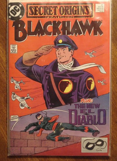 Secret Origins #45 (BlackHawk) comic book - DC comics, Black Hawk