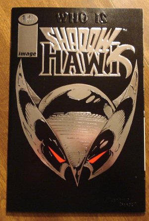 Shadowhawk #1 comic book - silver foil embossed cover, w/ coupon! - Image comics