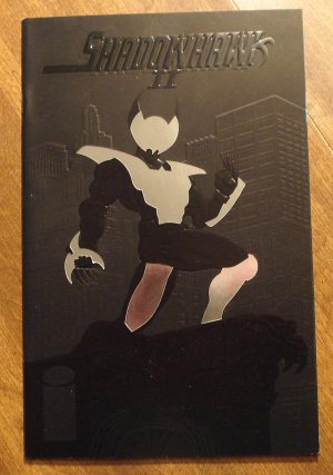 Shadowhawk II #1 comic book - silver foil embossed & die cut cover - Image comics