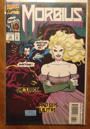 Morbius, The Living Vampire #13 comic book - Marvel comics
