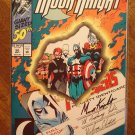 Marc Spector: Moon Knight #50 (1980's/90's series) comic book - Marvel Comics, die cut cover