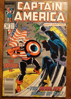Captain America #344 comic book - Marvel Comics