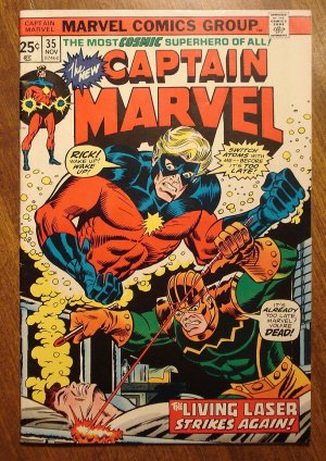 Captain Marvel #35 (B) (1974) comic book VG - Marvel Comics