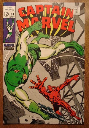 Captain Marvel #13 (1969) comic book, Fine/Very Fine condition - Marvel Comics