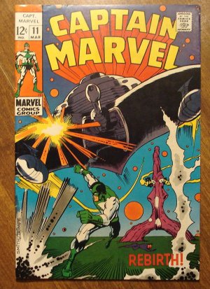 Captain Marvel #11 (1968) comic book, Fine/Very Fine condition - Marvel Comics