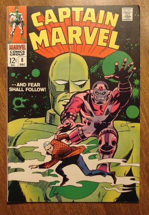 Captain Marvel #8 (1968) comic book, Fine/Very Fine condition - Marvel Comics