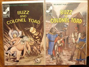 Buzz & Colonel Toad #'s 1 & 2 comic book - Belmont Publishing