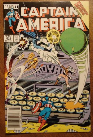 Captain America #314 comic book - Marvel Comics