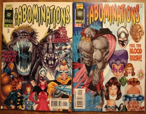 The Abominations #'s 1 & 2 comic book - Marvel Comics
