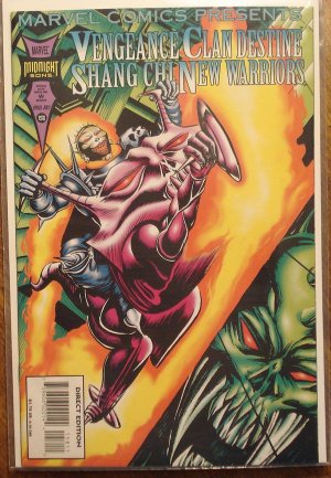 Marvel Comics Presents #158 comic book, Vengeance, Clandestine, Shang Chi, New warriors