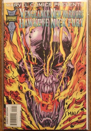 Marvel Comics Presents #159 comic book, Vengeance, Nick Fury, Hawkeye, New Warriors