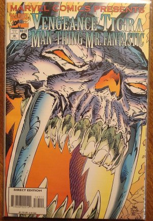 Marvel Comics Presents #165 comic book, Vengeance, Tigra, Mr. Fantastic, Man-Thing