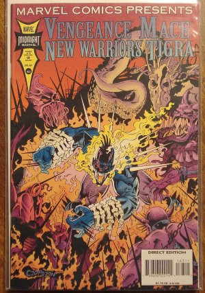 Marvel Comics Presents #163 comic book, Vengeance, Tigra, Mace, New Warriors