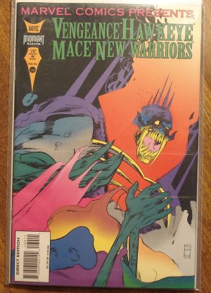 Marvel Comics Presents #160 comic book, Vengeance, Hawkeye, Mace, New Warriors