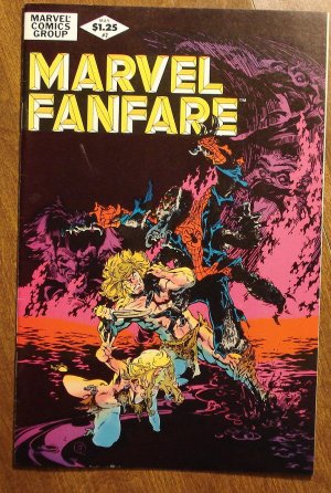 Marvel Fanfare #2 comic book, Marvel comics, Spider-man