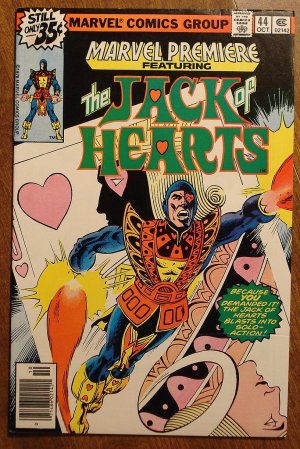 Marvel Premiere #44 (1978) comic book, Marvel comics, The Jack of Hearts