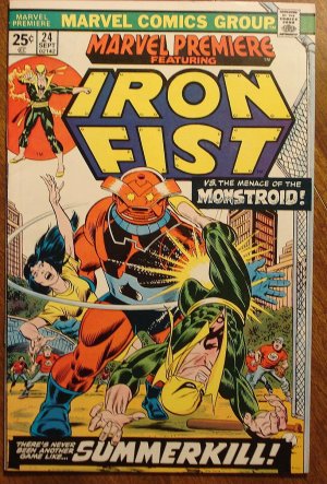 Marvel Premiere #24 (B) (1975) comic book, Marvel comics, Iron Fist (ironfist), F/VF
