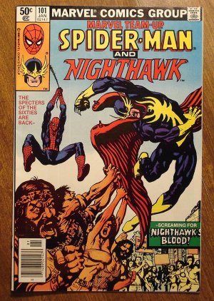 Marvel Team-Up #101 Spider-Man & Nighthawk comic book - Marvel comics