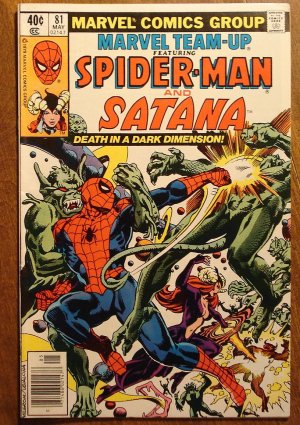 Marvel Team-Up #81 Spider-Man & Satana comic book - Marvel comics